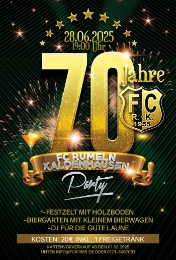 FC RK: 70 Jahre Sport mit ganz viel Herz!