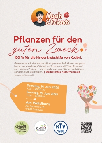 Krebshilfe auf Noahs Art – mit Herz und Blumen!